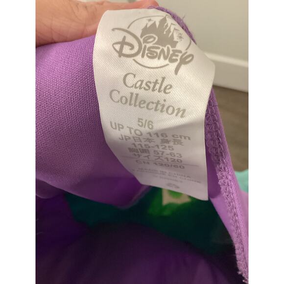 Disney Store Ariel Mermaid Deluxe Castle Collection Dress Size 5/6 - Picture 2 of 3